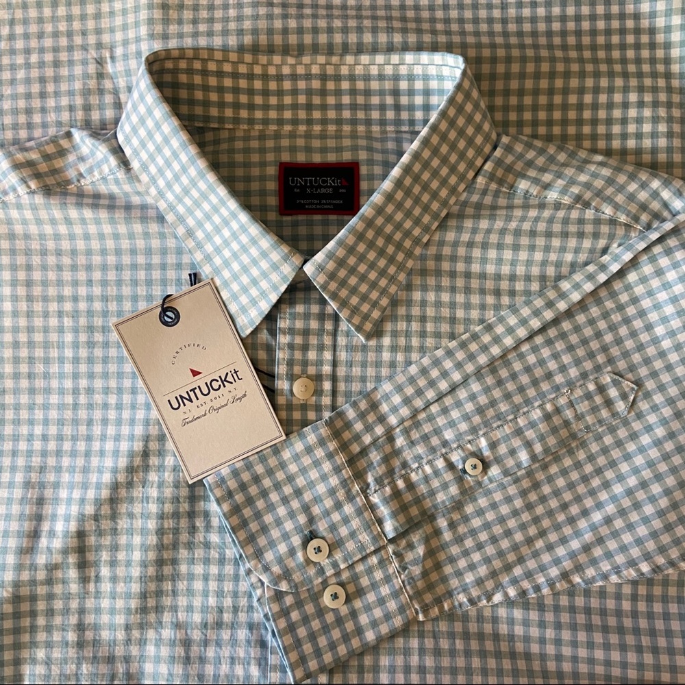 Untuckit Roussillon Regular Fit Button Shirt XL - Picture 7 of 12